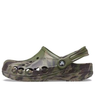 Crocs Baya Marble Fashion Outdoor Unisex Military Green Sandaalit 206935-3TC