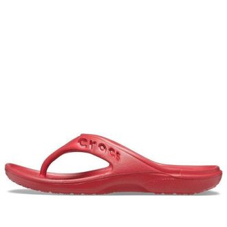 Crocs Baya Minimalistic Casual Flat Flip-Flops Red 11999-6FI Crocs Baya Minimalistic Casual Flat Flip-Flops Red 11999-6FI