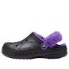 Crocs Baya vuorattu Fuzz Strap puukengät ”Black Purple” 20663309V