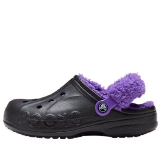 Crocs Baya vuorattu Fuzz Strap puukengät ”Black Purple” 20663309V