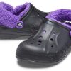 Crocs Baya vuorattu Fuzz Strap puukengät ”Black Purple” 20663309V