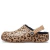 Crocs Baya vuoratut puukengät Leopardikuvioiset tossut 205975-98R
