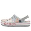 Crocs Bayaband Beach vaaleanharmaat kukat sandaalit 206232-0GN Crocs Bayaband Beach vaaleanharmaat kukat sandaalit 206232-0GN