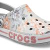 Crocs Bayaband Beach vaaleanharmaat kukat sandaalit 206232-0GN Crocs Bayaband Beach vaaleanharmaat kukat sandaalit 206232-0GN