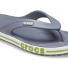 Crocs Bayaband Flip – Liukumattomat Kulutusta kestävät Casual Harmaa Vihreät Tohvelit ”Grey Green” 205393-0A3