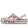 Crocs Bayaband Printed Classic -kengät ”White Brown Red” 205840-1CD