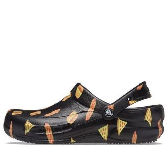 Crocs Bistro Graphic Clog Tyylikkäät rento mustat sandaalit 204044-0FN