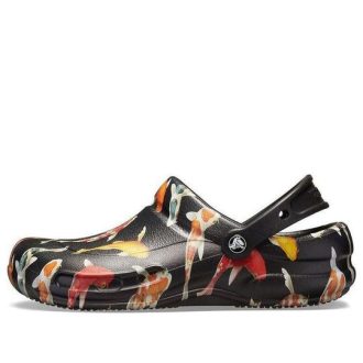 Crocs Bistro Graphic -puukengät ”Black Multi” 204044-0S3