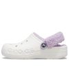 Crocs Classic Baya vuorattu Fuzz-Strap Clog ”White Lila” 206633-577