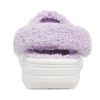 Crocs Classic Baya vuorattu Fuzz-Strap Clog ”White Lila” 206633-577