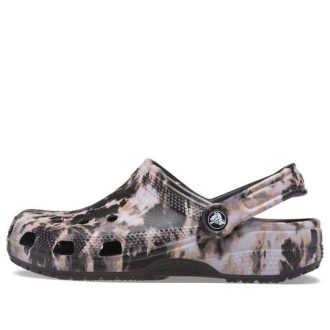 Crocs Classic Bleach Dye -puukengät ”Black White” 207326-001