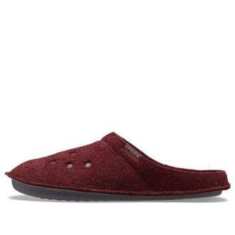 Crocs Classic Casual Thicken Stay Warm Unisex viininpunaiset tossut 203600-60U