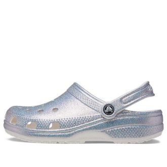 Crocs Classic Casual Unisex Metallic Hopeanpunaiset sandaalit 207551-90H