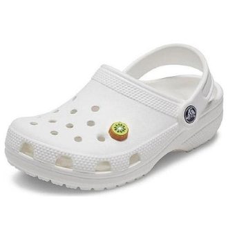 Crocs Classic Charm Kiwi Slice -puukengät ”valkoinen” 21SF10008477