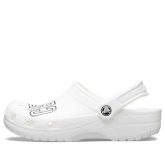 Crocs Classic Clog -logo ”Valkoinen” 206450-103