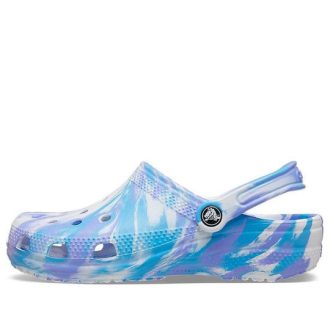 Crocs Classic Clog Marble Beach Sports Unisex White Blue Sandaalit ”White Blue” 206867-1FK Crocs Classic Clog Marble Beach Sports Unisex White Blue Sandaalit ”White Blue” 206867-1FK