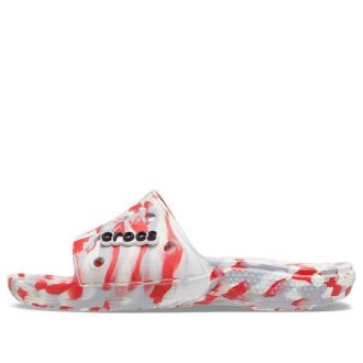 Crocs Classic Clog Marble Beach Unisex Red White Tossut ”Red White” 206879-884 Crocs Classic Clog Marble Beach Unisex Red White Tossut ”Red White” 206879-884
