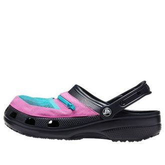 Crocs Classic Clog Pocket Sandaalit Musta Pinkki 206612-0I8 Crocs Classic Clog Pocket Sandaalit Musta Pinkki 206612-0I8