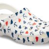 Crocs Classic Clog Printing Sandaalit Valkoinen Sininen 206053-94S