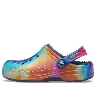 Crocs Classic Clog Tie Dye -tulostuskenkä syvänsininen unisex 207329-95T Crocs Classic Clog Tie Dye -tulostuskenkä syvänsininen unisex 207329-95T