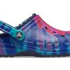 Crocs Classic Clog Tie Dye -tulostuskenkä syvänsininen unisex 207329-95T