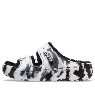 Crocs Classic Cozzzy Marmoroidut sandaalit ”Black White” 207907
