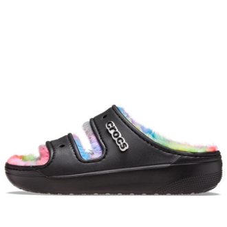 Crocs Classic Cozzzy Spray Dye Sandaalit ”Black Multi” 208046-0C4