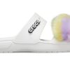 Crocs Classic Fur Sure 2-hihnaiset sandaalit ”White” 207405-100