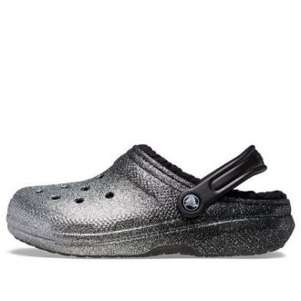 Crocs Classic Glitter vuoratut puukengät ”Black Silver” 205842-067 Crocs Classic Glitter vuoratut puukengät ”Black Silver” 205842-067
