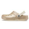 Crocs Classic Glitter vuoratut puukengät ”Gold White” 205842-93S
