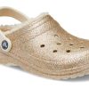 Crocs Classic Glitter vuoratut puukengät ”Gold White” 205842-93S