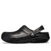 Crocs Classic Glitter -vuoratut puukengät ”Musta” 205842001