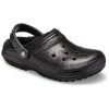 Crocs Classic Glitter -vuoratut puukengät ”Musta” 205842001