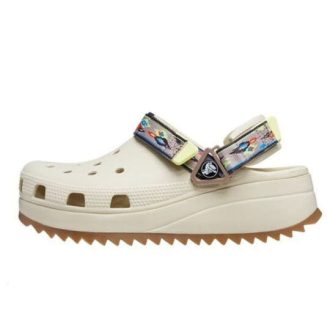 Crocs Classic Hiker Ikat puukengät ”White Tan” 208052-2YC