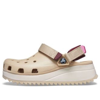 Crocs Classic Hiker puukengät ”Beige White Red” 206772-212