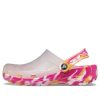 Crocs Classic läpikuultava marmoroitu puukengät ”Transparent Pink” 207407-94S