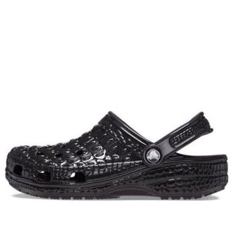 Crocs Classic Metallic Crocskin Puukengät ”Musta” 209093-040
