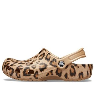 Crocs Classic painettu puukenkä ”Leopard Gold” 205838-98R