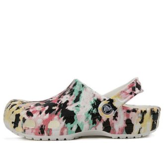 Crocs Classic Pattern kenkä monivärinen jatkos unisex ”musta vaaleanpunainen vihreä” 206479-928