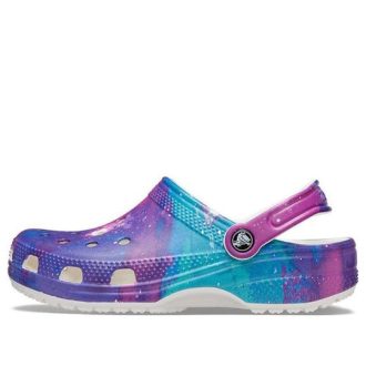 Crocs Classic Pattern White Purple Sandaalit ”White Purple” 206565-14N