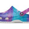 Crocs Classic Pattern White Purple Sandaalit ”White Purple” 206565-14N