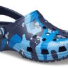 Crocs Classic Printed Camo -puukengät ”Blue Navy” 206454-4HQ