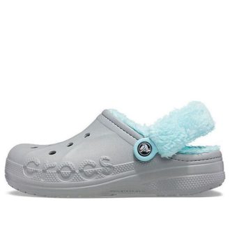 Crocs Classic puukengät Stay Warm Fleecevuorattu kenkä Unisex Harmaa Sininen 206633-0IG