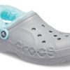 Crocs Classic puukengät Stay Warm Fleecevuorattu kenkä Unisex Harmaa Sininen 206633-0IG