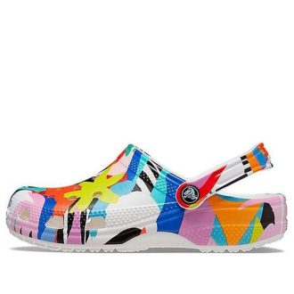 Crocs Classic -rantasandaalit Unisex Multi-Color White 207849-94S