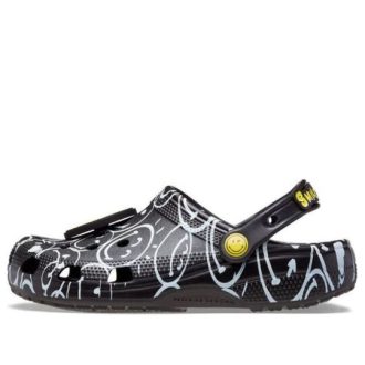 Crocs Classic Smiley World puukengät ”Black White” 207971-0C4