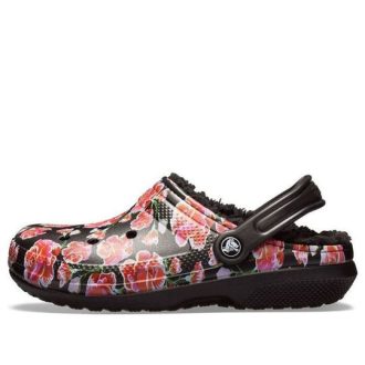 Crocs Classic Stay Warm Cozy Sports Unisex mustat punaiset sandaalit ”Black Red” 205324-643