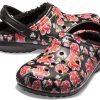 Crocs Classic Stay Warm Cozy Sports Unisex mustat punaiset sandaalit ”Black Red” 205324-643 Crocs Classic Stay Warm Cozy Sports Unisex mustat punaiset sandaalit ”Black Red” 205324-643