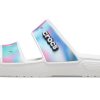 Crocs Classic värikkäät Unisex moniväriset valkoiset sandaalit 207771-94S Crocs Classic värikkäät Unisex moniväriset valkoiset sandaalit 207771-94S