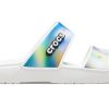 Crocs Classic värikkäät Unisex moniväriset valkoiset sandaalit 207771-94S Crocs Classic värikkäät Unisex moniväriset valkoiset sandaalit 207771-94S